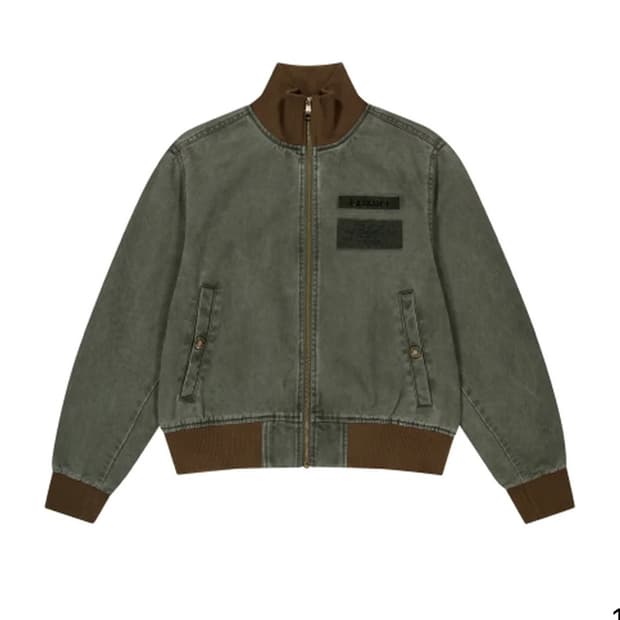 아캄 Washed Velcro Jacket 