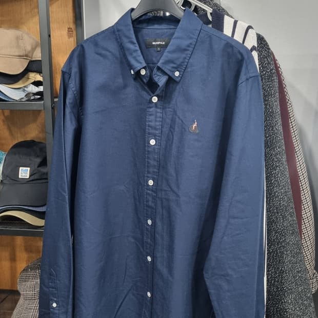 bean pole) 빈폴 네이비색 남방 셔츠 100~105(L) 상태최상