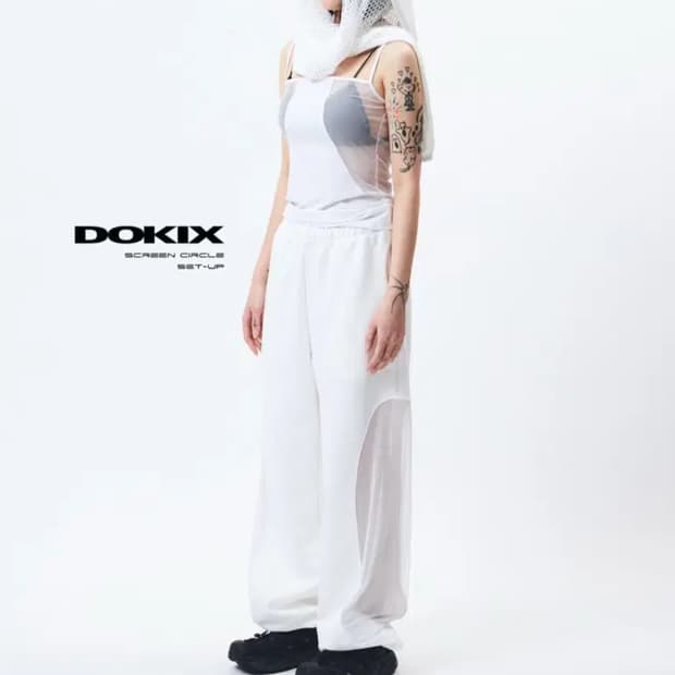 도키스 Dokix screen circle set-up pants(차콜)