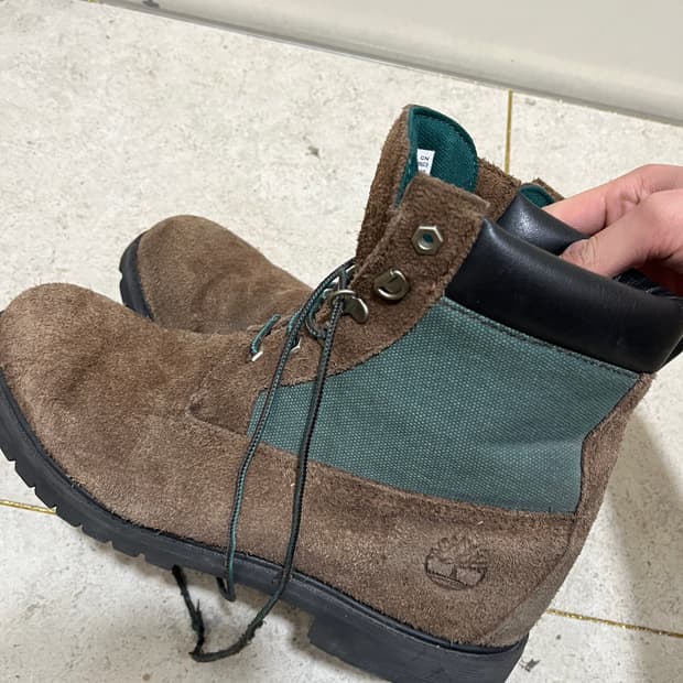 팀버랜드 x 디스이즈네버댓 6인치 부츠 브라운-와이드 285