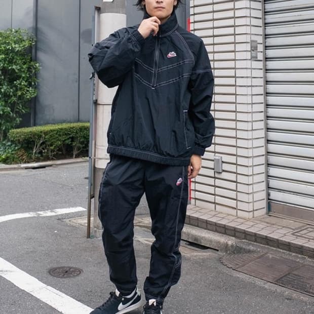 나이키 nsw 윈드러너 sw5 블랙 셋업
