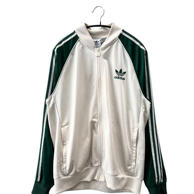 (XL) 아디다스 SST 트랙탑 원더 화이트 컬리지에이트 그린