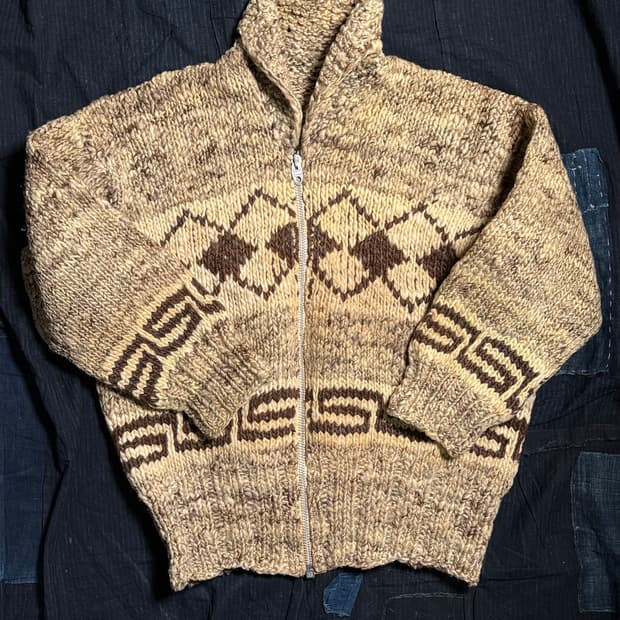 (60‘s 라이트닝 지퍼) 빈티지 코위찬 스웨터 105