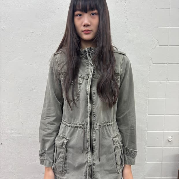 그레이 사파리 후드 자켓 (Grey Safari Hood Jacket)