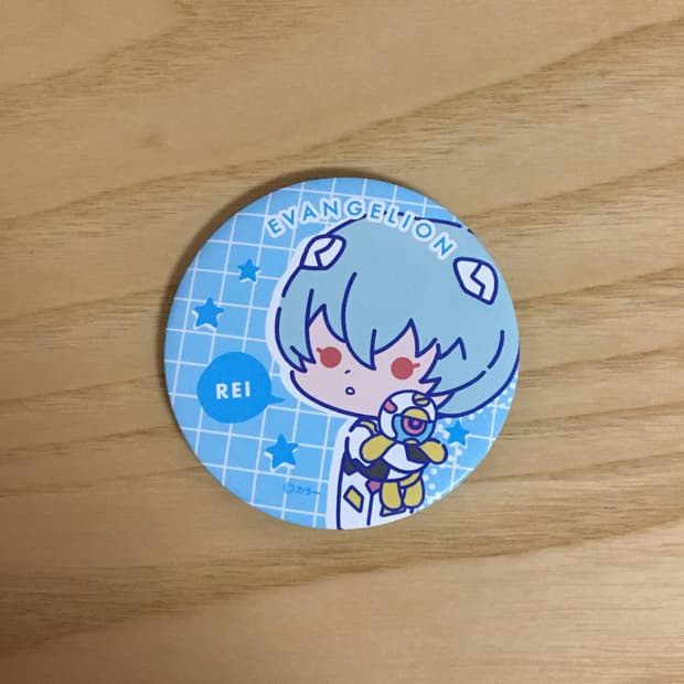 에반게리온 레이 캔뱃지 핀버튼