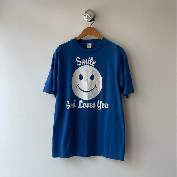 80‘s Velva sheen “Smile”🙂 T-shirt 스마일