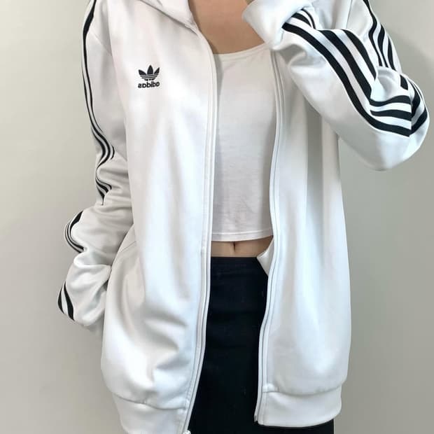 Adidas 아디다스 화이트 베켄바우어 트랙탑