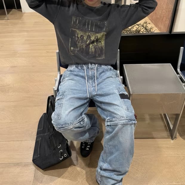 에어워크 투웨이 데님팬츠