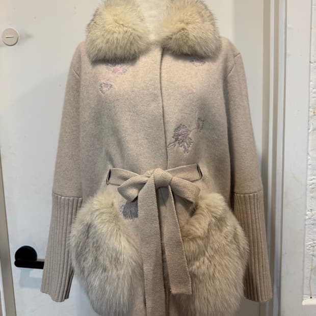 키옥 kiok 강기옥 폭스퍼 울 캐시미어 가디건