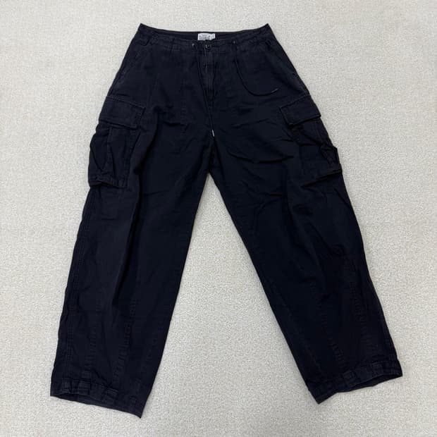 M 빅유니온 블랙 카고 팬츠 0202T2