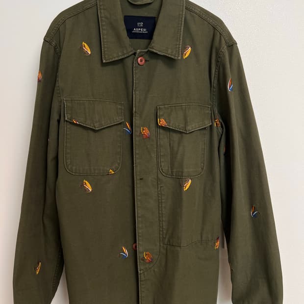 Aspesi 아스페시 카키 셔츠 자켓 L