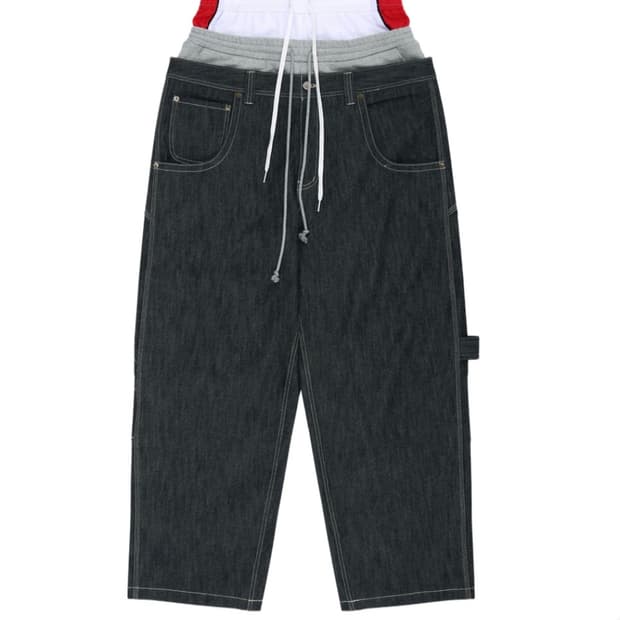 2) 프로토콜 인덱스 3 레이어드 데님 팬츠