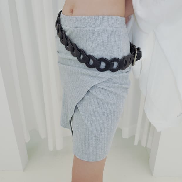Ribbed Banding Skirt