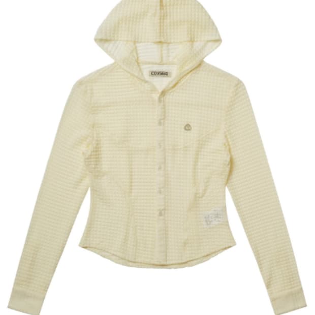 코이세이오 라운드 후디셔츠 아이보리