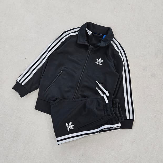 [95] 아디다스 키즈 파이어버드 져지 집업 상하 셋업 0116Y1