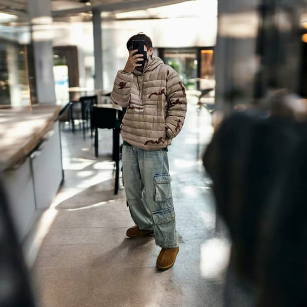 30(eu38) 자라 유틸리티 카고 와이드 데님진 연청 아이스 블루