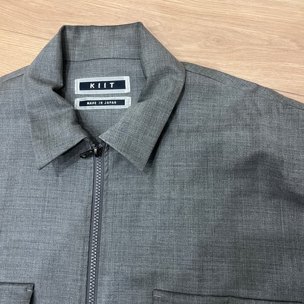 KIIT 2-way zip up wool shirts jacket