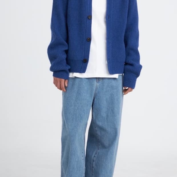 아모멘토 리브드 가디건 L