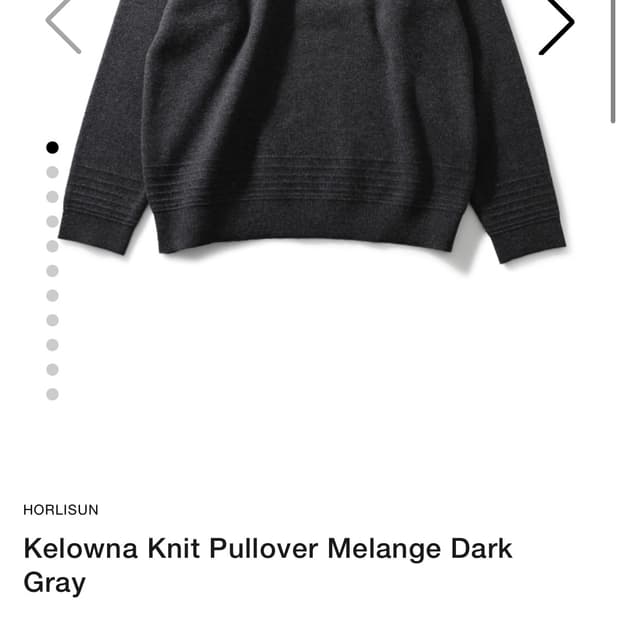 홀리선 니트 멜란지다크그레이