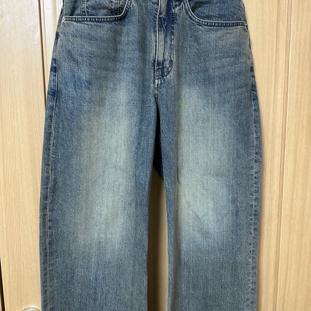 벨리에 트루 와이드 데님팬츠 스모크 인디고