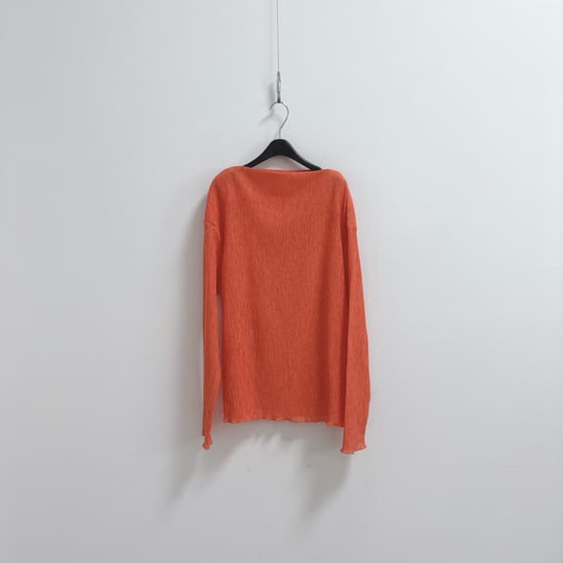 cos 플리츠 탑 오렌지 컬러
