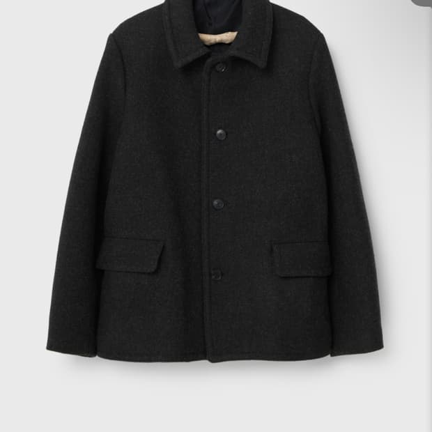 오라리 셔틀랜드 울 블루종 다크 차콜