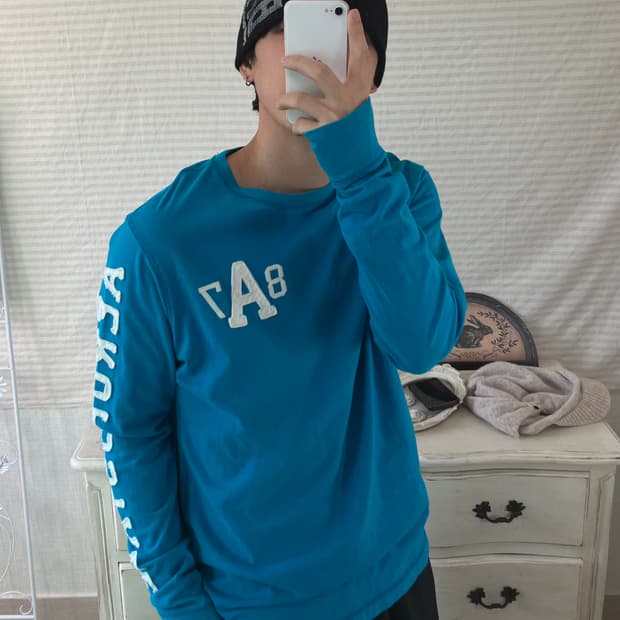 빈티지 포스텔 스카이 긴팔 750 y2k 스트릿 갸루 펑키 일본빈티지