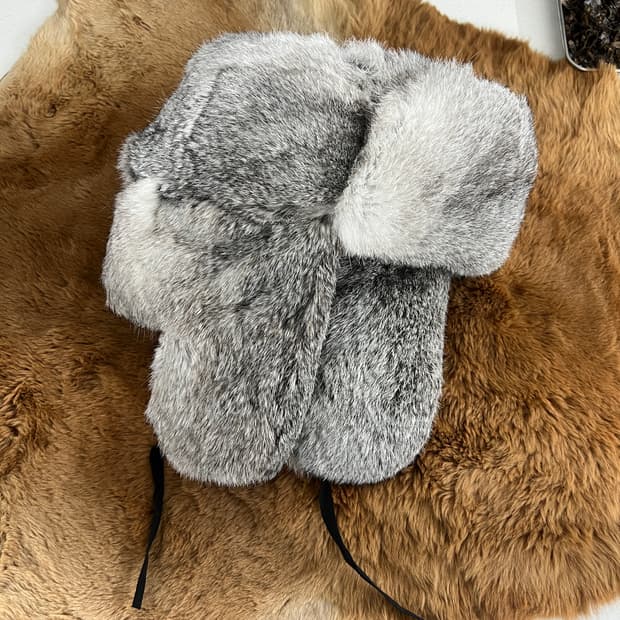 빈티지 리얼퍼 군밤모자