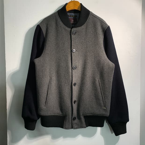scotch&soda 빈티지 울혼방 바시티 자켓 
