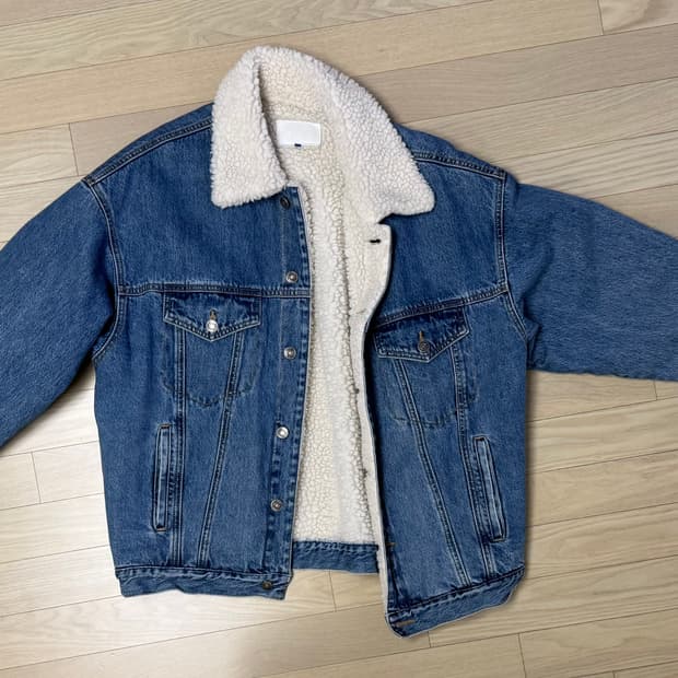 SJYP 양털 데님 오버사이즈 자켓 L size