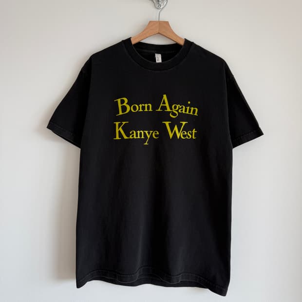 'Born Again Kanye West' 반팔 티셔츠