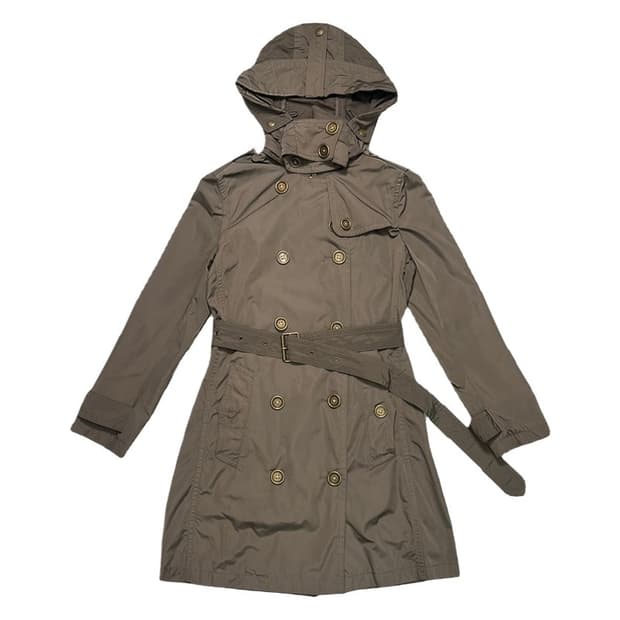 BURBERRY BRIT 후드 트렌치 코트 M