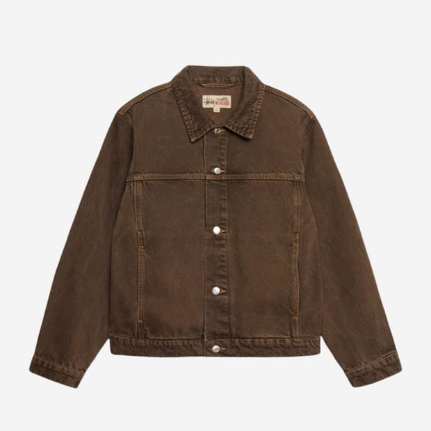 Stussy Denim Trucker Jacket Mushroom