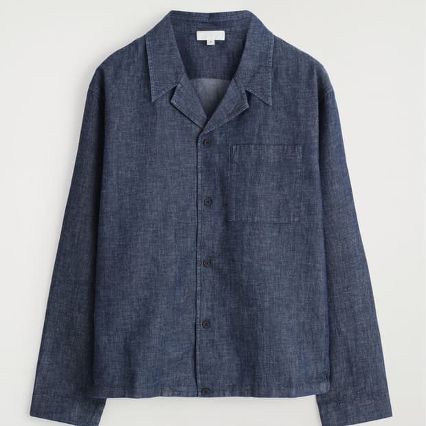 코스) 캠프 칼라 데님 셔켓