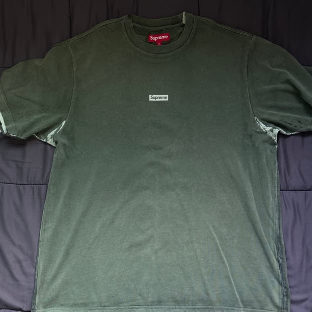 슈프림 오버프린트 스몰 박스 숏슬리브 탑 그린 - 24SS XL