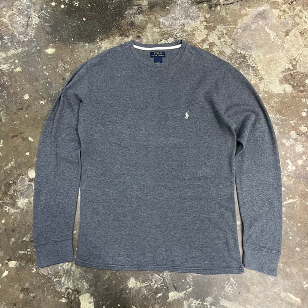 L) 폴로 랄프로렌 와플 크루넥 티셔츠