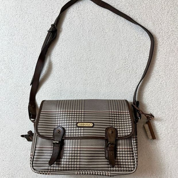 폴로 랄프로렌 클래식 브리프케이스 하운드투스 크로스백 A1712