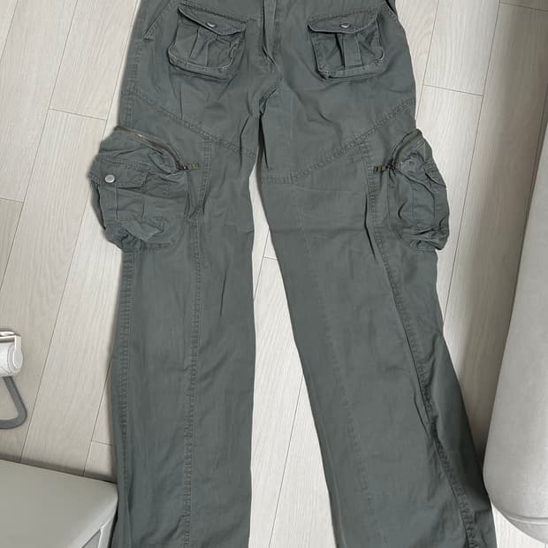 빈티지 그레이카키 카고팬츠