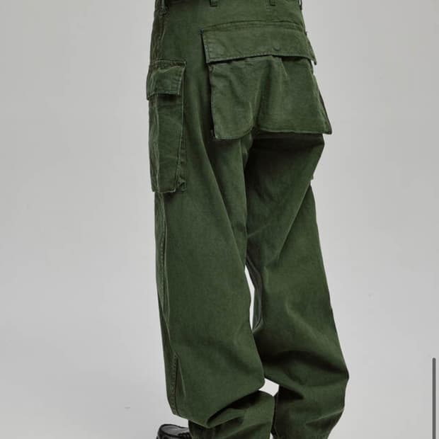 비헤비어 DYED CANVAS P44 MIL PANTS 올리브 그린