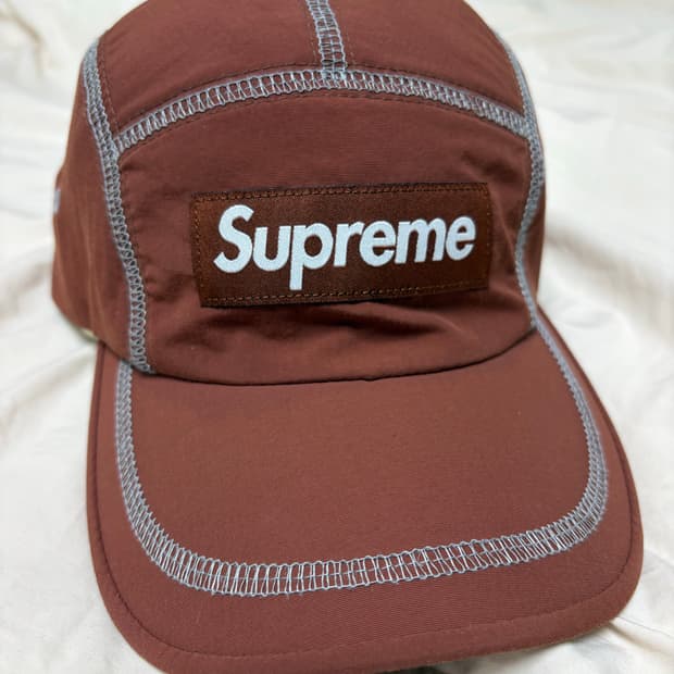 슈프림 Reflective 스티치 캠프캡