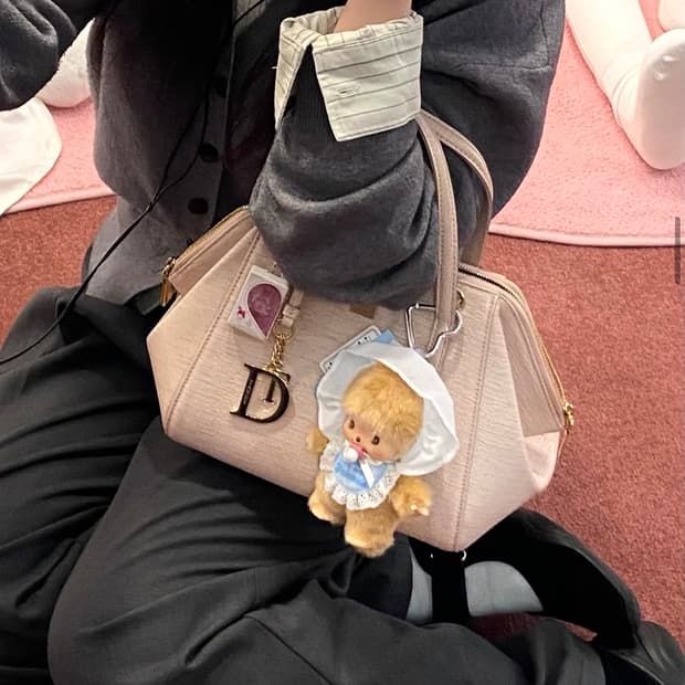 히메갸루 y2k 리즈리사깔 탠디 베이비 핑크 백