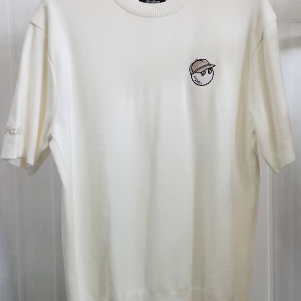 정품 말본 골프웨어 니트 반팔 아이보리 XL m3121pkt05