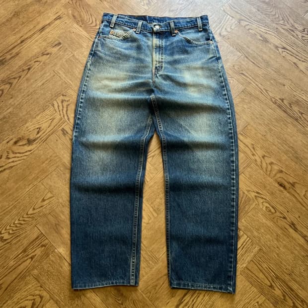 [34]90's 리바이스 USA Made 오랜지탭 550 워싱 데님 팬츠