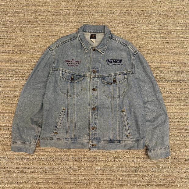 80s USA MADE 리 라이더 트러커 자켓 