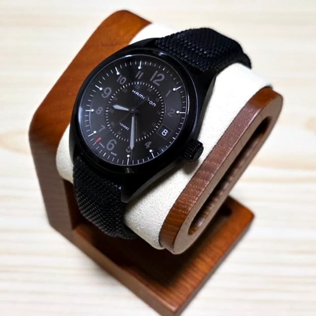 해밀턴 카키필드 쿼츠 올블랙 (40mm)