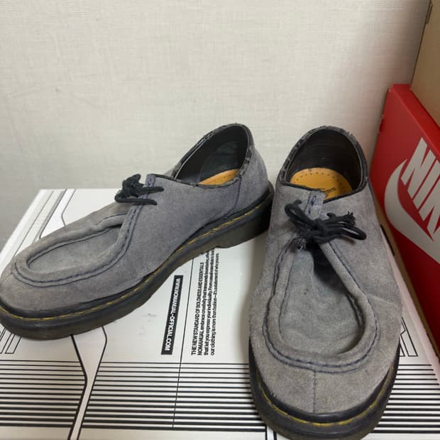Dr.Martens Suede Moc Toe Shoes 