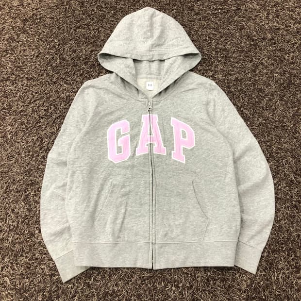 갭 걸즈 핑크 로고 후드집업