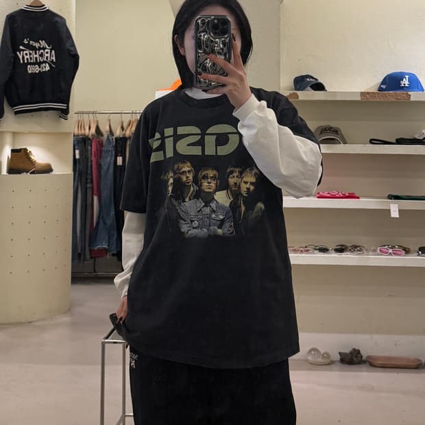 빈티지 오아시스 2006 월드투어 반팔 티셔츠 U1288