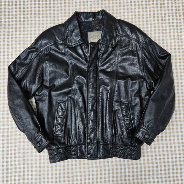 언더우드 소가죽100 봄버자켓 남자100