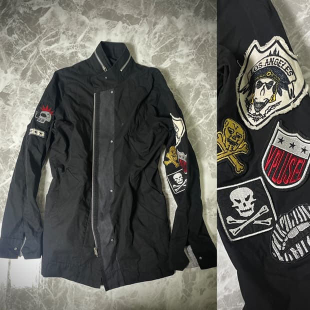 Patchwork skull jacket